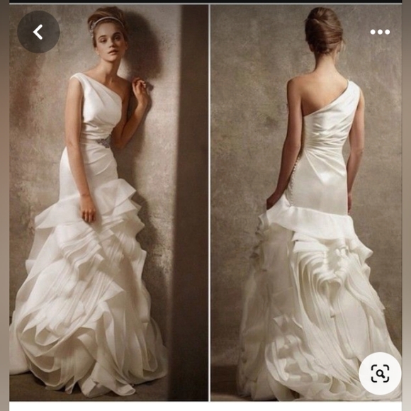 Ivory Organza White by Vera Wang for David's bridal - Picture 11 of 16